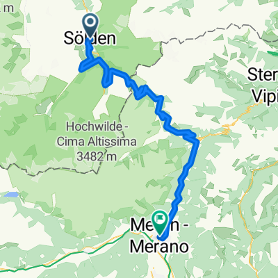 Auweg, Sölden nach Laubengasse, Meran