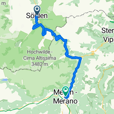 Auweg, Sölden nach Laubengasse, Meran