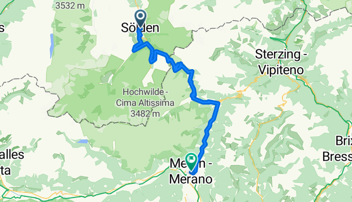 Auweg, Sölden nach Laubengasse, Meran