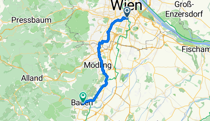 Am Hauptbahnhof, Vienna to Breyerstraße, Baden