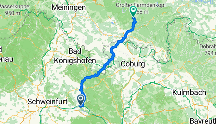 Am Ziegelbrunn, Haßfurt nach Am Badehaus, Masserberg