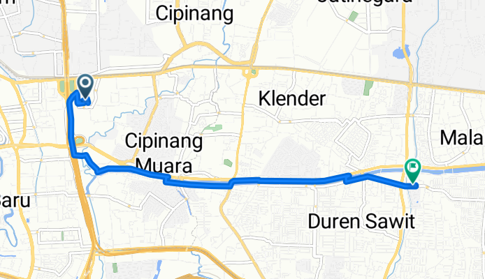 Jalan Bekasi Timur IV to G