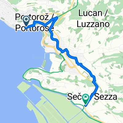 Obala, Portorož nach Seča, Sečovlje