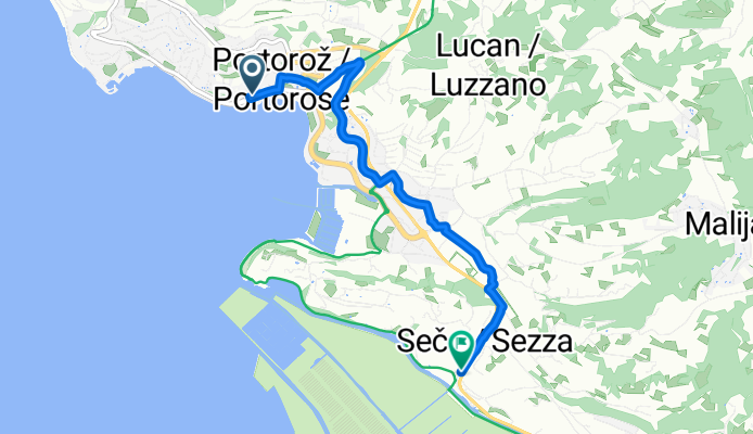 Obala, Portorož nach Seča, Sečovlje