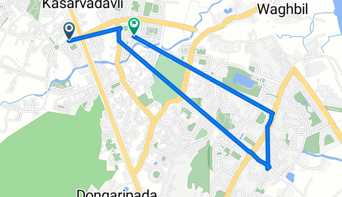 B-12 to Swastik Residency Road