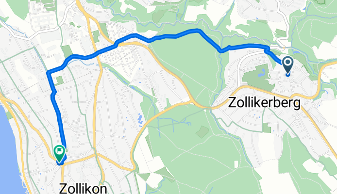Wilhofstrasse, Zollikerberg nach Binderstrasse, Zollikon