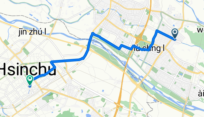 Jiaxing Rd, Zhubei nach Dongmen St, East District