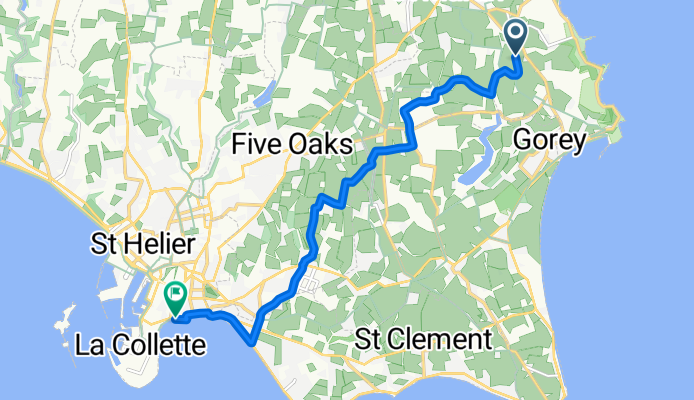 La Rue des Alleurs, St Martin to A4, St Helier