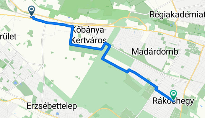 Jászberényi út, Budapest to Tisza István utca, Budapest