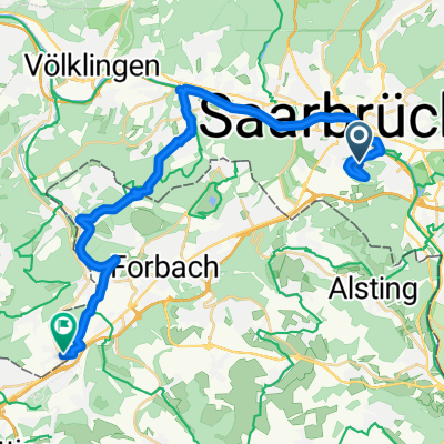 Von Saarbrücken bis Großrosseln