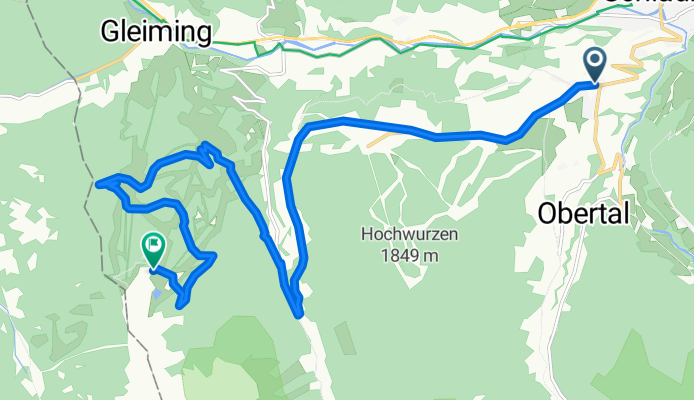 Tälerstraße, Schladming nach Preunegg, Schladming