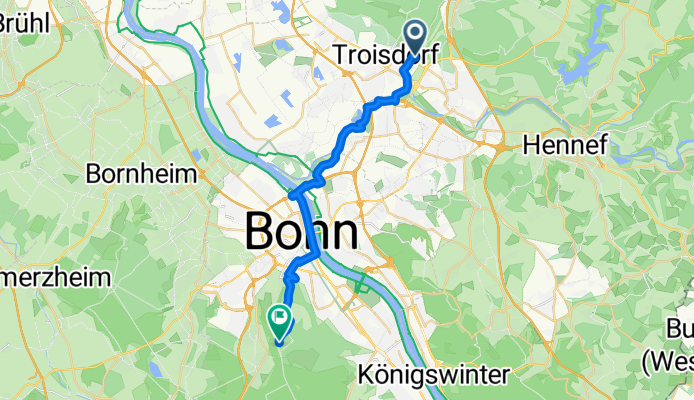 nach Gudenauer Weg von zu Hause