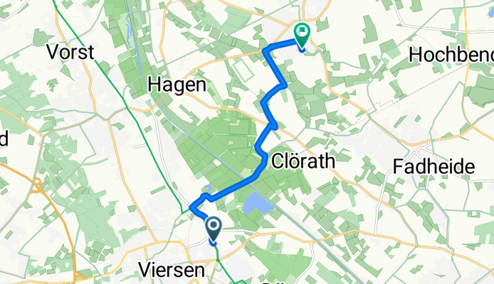 Kanalstraße, Viersen nach Teresaweg, Tönisvorst