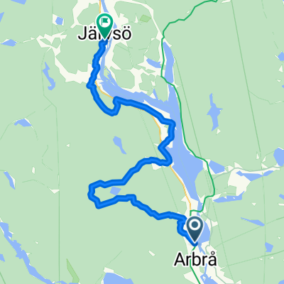 Länsväg X 657, Arbrå nach Stenevägen, Järvsö