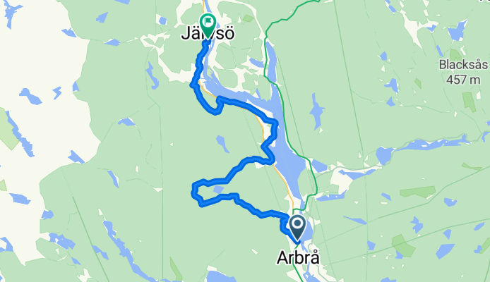 Länsväg X 657, Arbrå nach Stenevägen, Järvsö