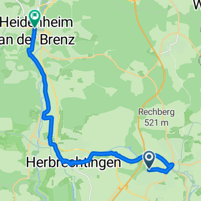 Donauschwabenstraße, Giengen an der Brenz nach Olgastraße, Heidenheim an der Brenz