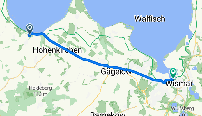 Niendorf, Hohenkirchen nach Schiffbauerdamm, Wismar
