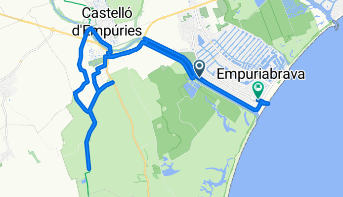 De Carrer Montseny à Avgda.fages de Climent 12B