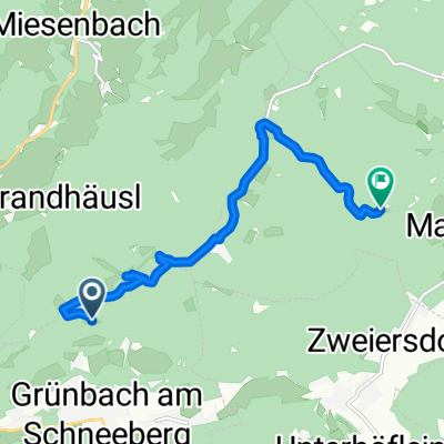 Wandstraße to Hochkogelstraße