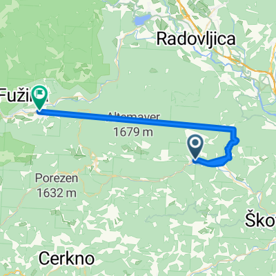 Češnjica to Triglavska cesta