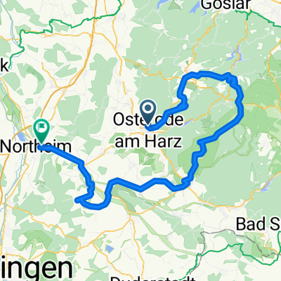 Steiler Ackerweg, Osterode am Harz nach Am Rhumekanal, Northeim