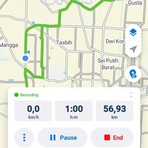 Jalan Jenderal Besar A.H. Nasution No.9 to Jalan Ngumban Surbakti