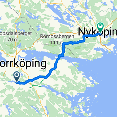 Länsväg E 799, Norrköping - Västra Storgatan, Nyköping