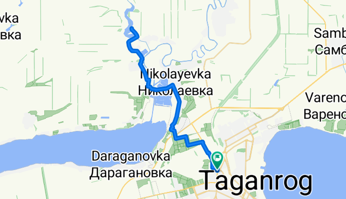 Дарьевский пруд через сады