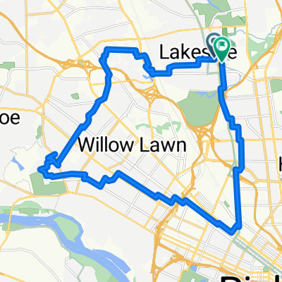 Lakeside Avenue to Lakeside Avenue