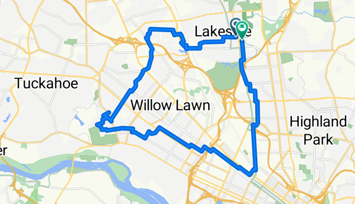 Lakeside Avenue to Lakeside Avenue