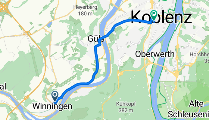 Von Winningen bis Koblenz