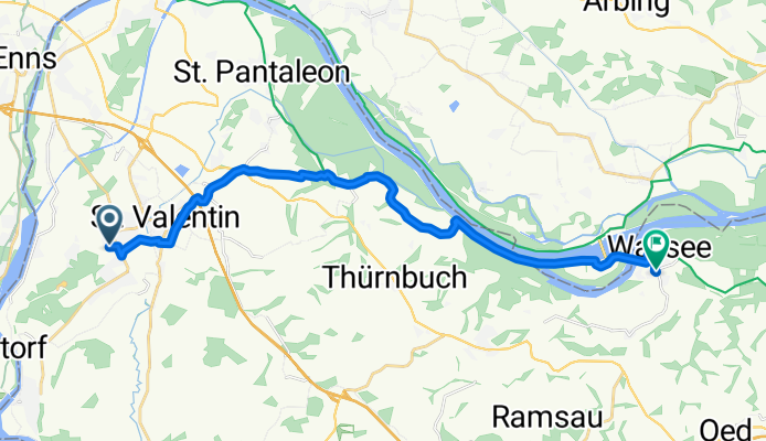 Mitterweg, Sankt Valentin nach Blumenstraße, Wallsee-Sindelburg