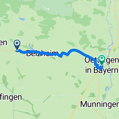 Kreisstraße DON12, Fremdingen nach Königsstraße, Oettingen in Bayern