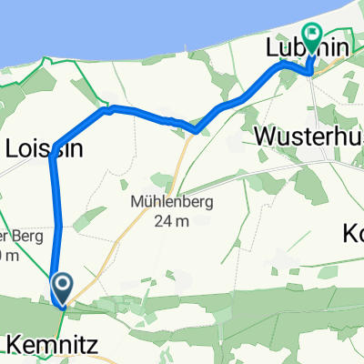 Lubminer Landstraße, Kemnitz nach Freester Straße, Lubmin