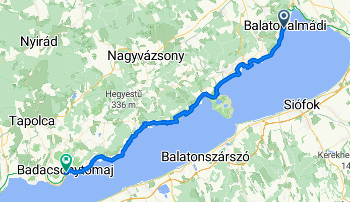 Balatonalmádi - Badacsonytomaj