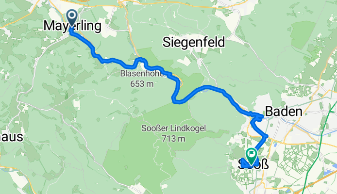 Mayerling, Alland nach Hauptstraße, Sooß