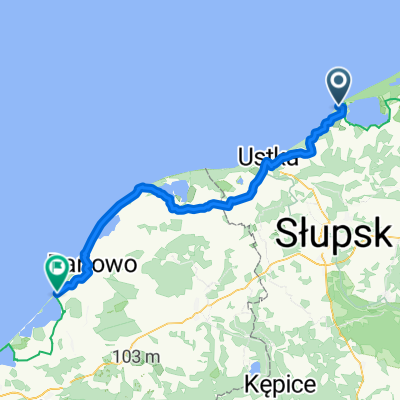 Wczasowa, Rowy do Darłowska, Dąbki