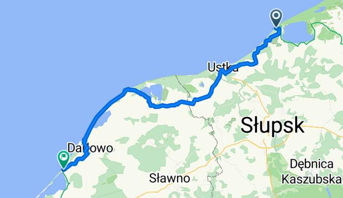 Wczasowa, Rowy do Darłowska, Dąbki