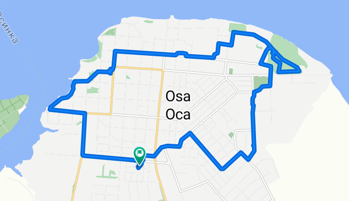 Пролетарская улица, Оса до Пролетарская улица, Оса