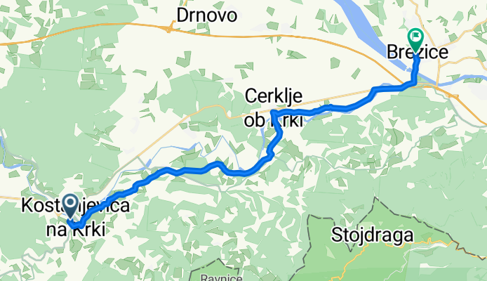 Kostanjevica to Brežice