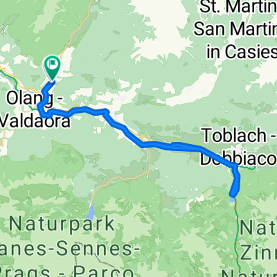 Niederrasen - Welsberg - Toblach - Toblacher See - vv