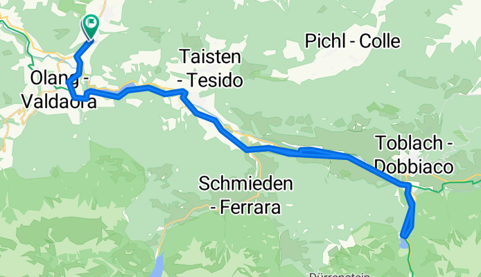 Niederrasen - Welsberg - Toblach - Toblacher See - vv