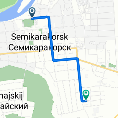 От Красноармейская улица до Станичная улица
