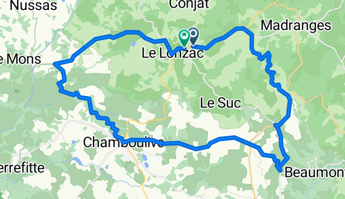 Le Lonzac - 30KM - Boucle