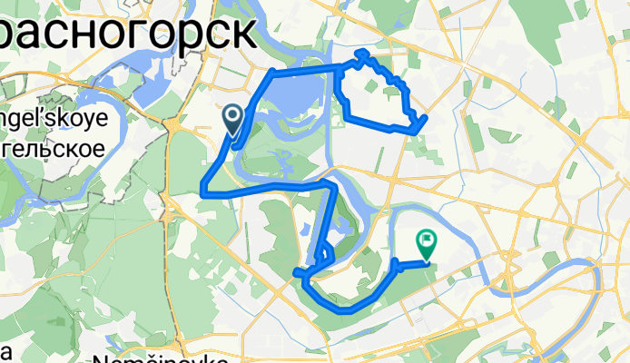 Route in Moscow
