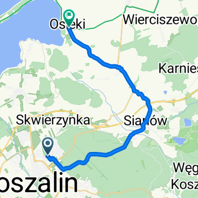 Kołłątaja 6B do Jaśminowa 5A