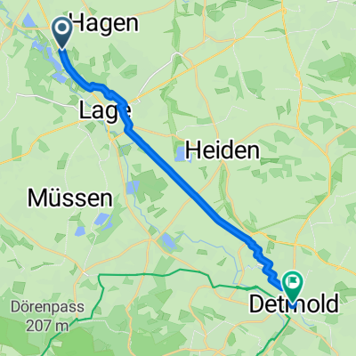 Altdorferstraße, Lage nach Bruchstraße, Detmold