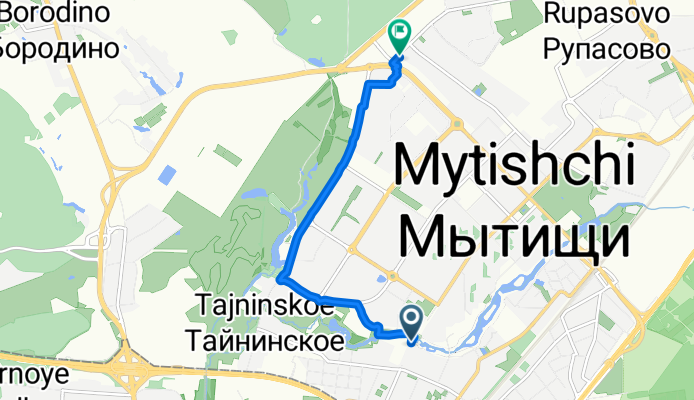 улица Веры Волошиной, Мытищи до улица Колпакова, Мытищи