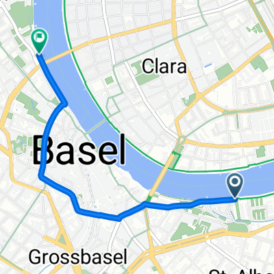 Beim Letziturm, Basel nach St. Johanns Rheinweg, Basel