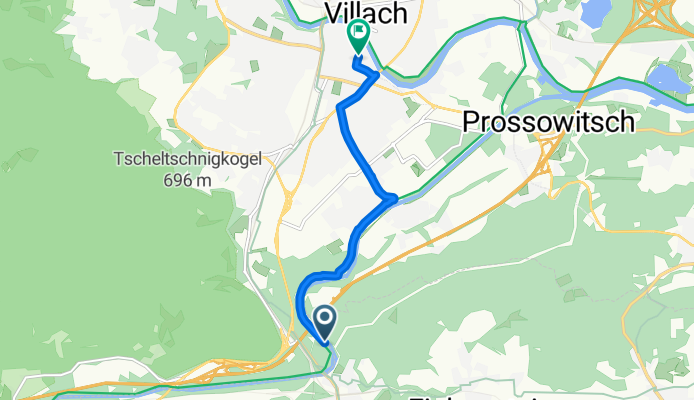 Federaun, Villach to Gerbergasse, Villach